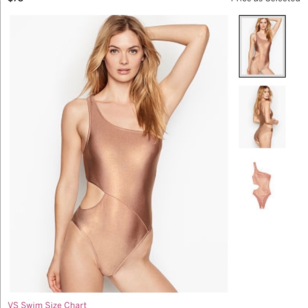 Rose gold one piece brand new